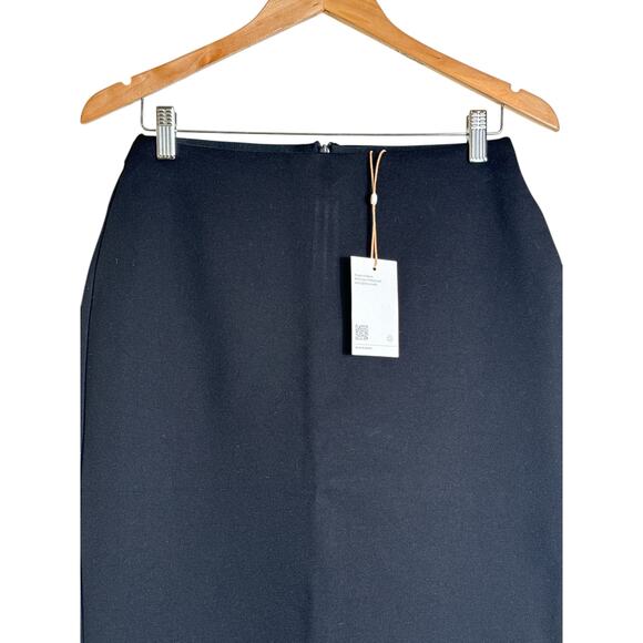 Quince NWT Black Ultra-Stretch Ponte Pencil Skirt Women’s Size Small - Picture 4 of 9